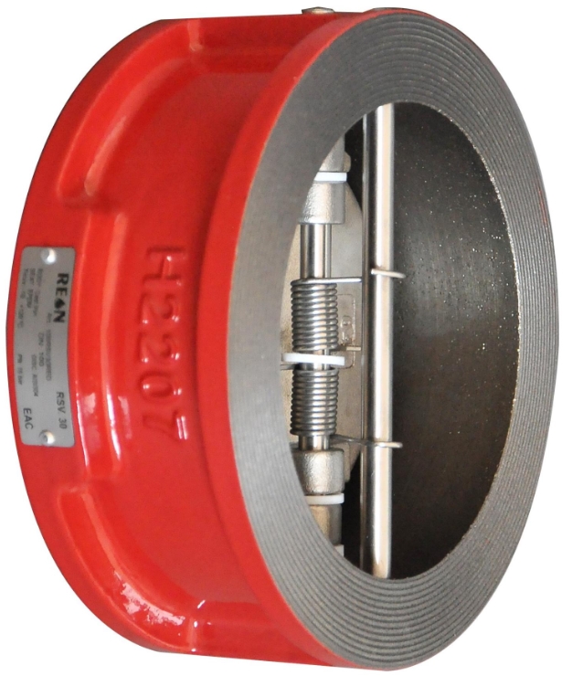 Клапан обратный двухстворчатый межфланцевый REON RSV30RED DN450 (450RSV30RED) Клапаны / вентили #3